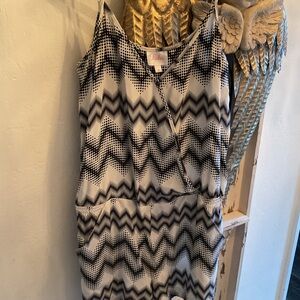 Parker Black and White Zigzag Jumpsuit